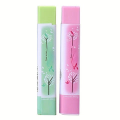 5pcs Leather Style Eraser Creative Stationery Supplies
