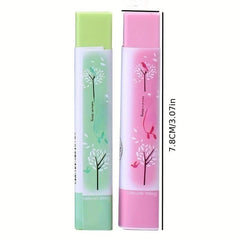 5pcs Leather Style Eraser Creative Stationery Supplies