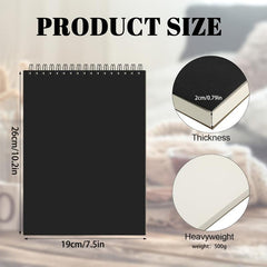 Sketchbook 19x25cm Spiral Bound 80 Sheets Acid-Free Art Sketch Pad
