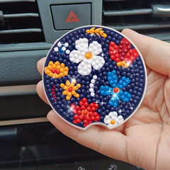 2pcs Acrylic Glass Car Coasters Kit for Diamond Painting