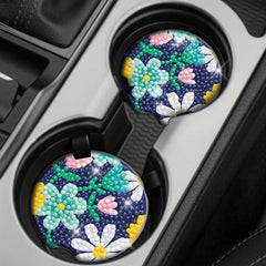 2pcs Acrylic Glass Car Coasters Kit for Diamond Painting