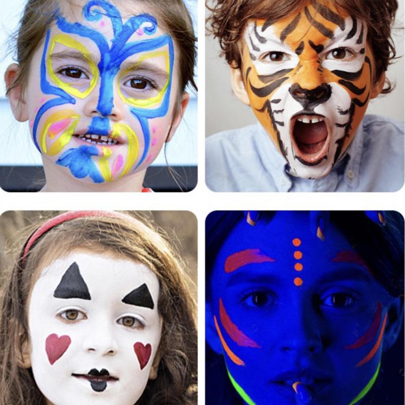Luminous Face Painting Crayons Party Halloween Christmas Body Makeup Props