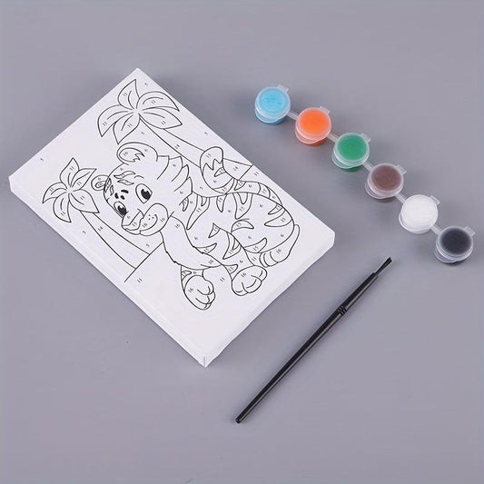 DIY Cartoon Animal Digital Painting Kit
