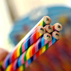 4pc Rainbow Pencils School Supplies Halloween Christmas