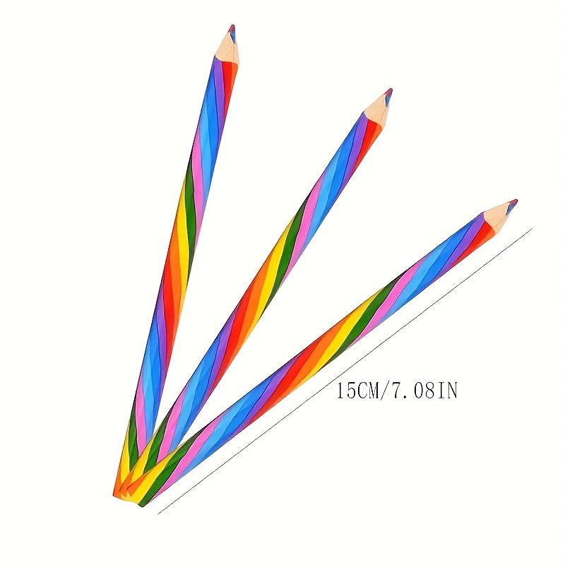 4pc Rainbow Pencils School Supplies Halloween Christmas