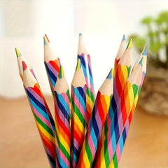 4pc Rainbow Pencils School Supplies Halloween Christmas