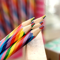 4pc Rainbow Pencils School Supplies Halloween Christmas