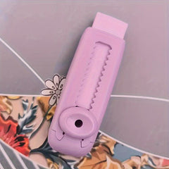 3pcs Macaron Push-pull Erasers for School Office Pencils