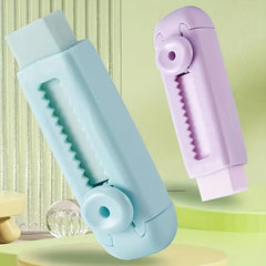 3pcs Macaron Push-pull Erasers for School Office Pencils