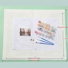 Sunset Beach and Birds Paint By Numbers Kit 40x50.8cm