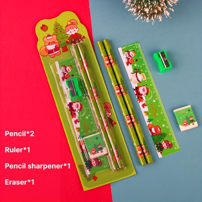 5pcs Christmas Cartoon Painting Tools Set