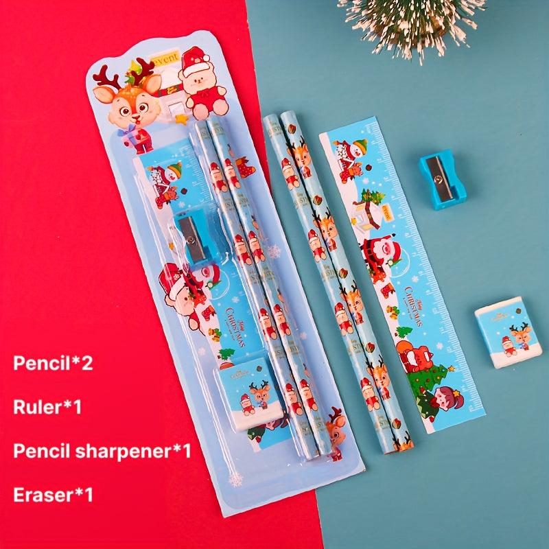5pcs Christmas Cartoon Painting Tools Set