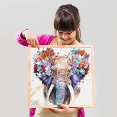 Flowers Butterflies Elephants 5D Diamond Painting Kit