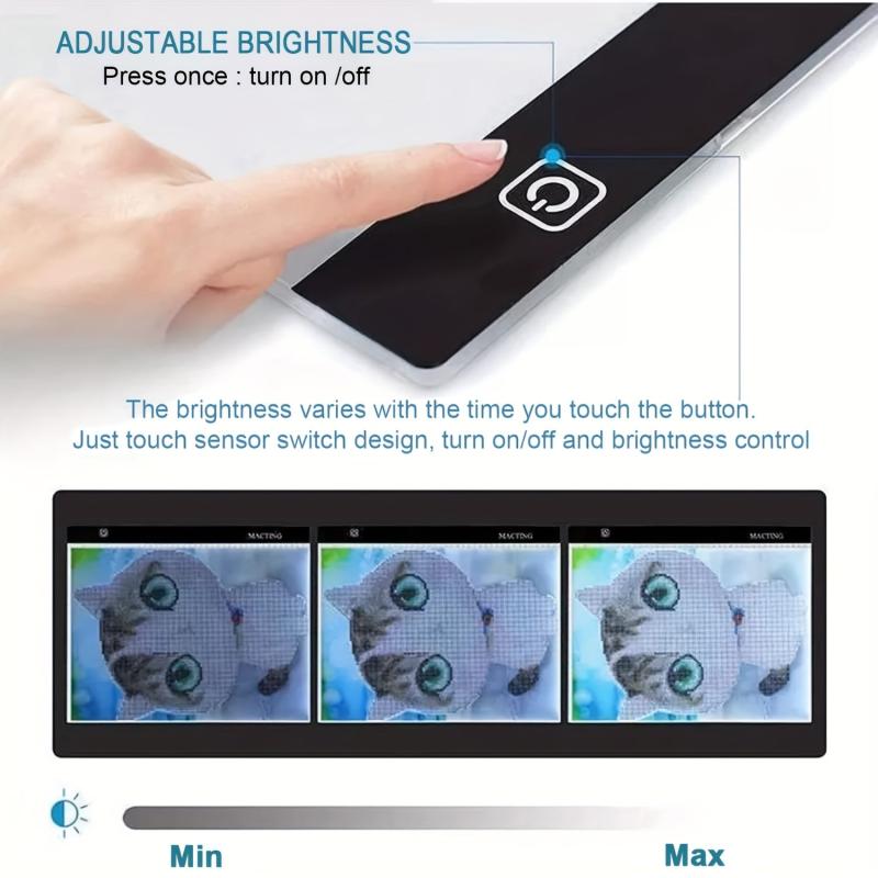 LED Drawing Copy Board A5 3 Level Dimmable Painting Tablet Kids Learning Toy