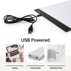 LED Drawing Copy Board A5 3 Level Dimmable Painting Tablet Kids Learning Toy