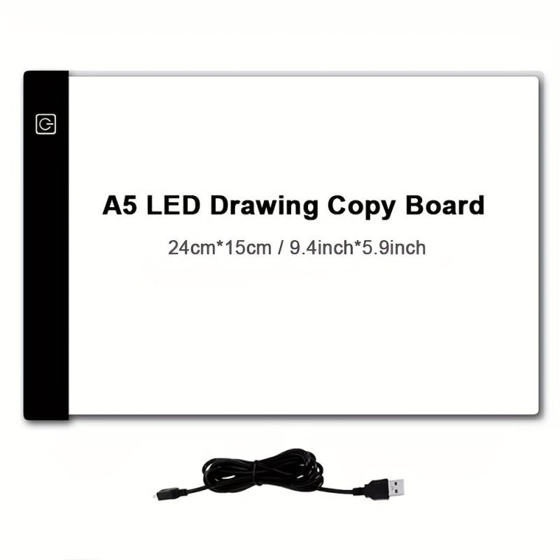 LED Drawing Copy Board A5 3 Level Dimmable Painting Tablet Kids Learning Toy
