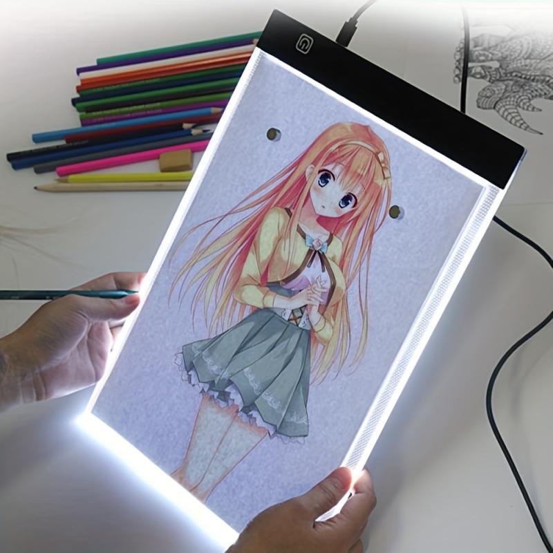 LED Drawing Copy Board A5 3 Level Dimmable Painting Tablet Kids Learning Toy