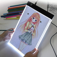 LED Drawing Copy Board A5 3 Level Dimmable Painting Tablet Kids Learning Toy