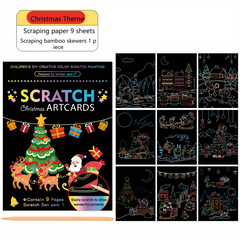 Scratch Art Kit for Kids - Colorful Drawing Book