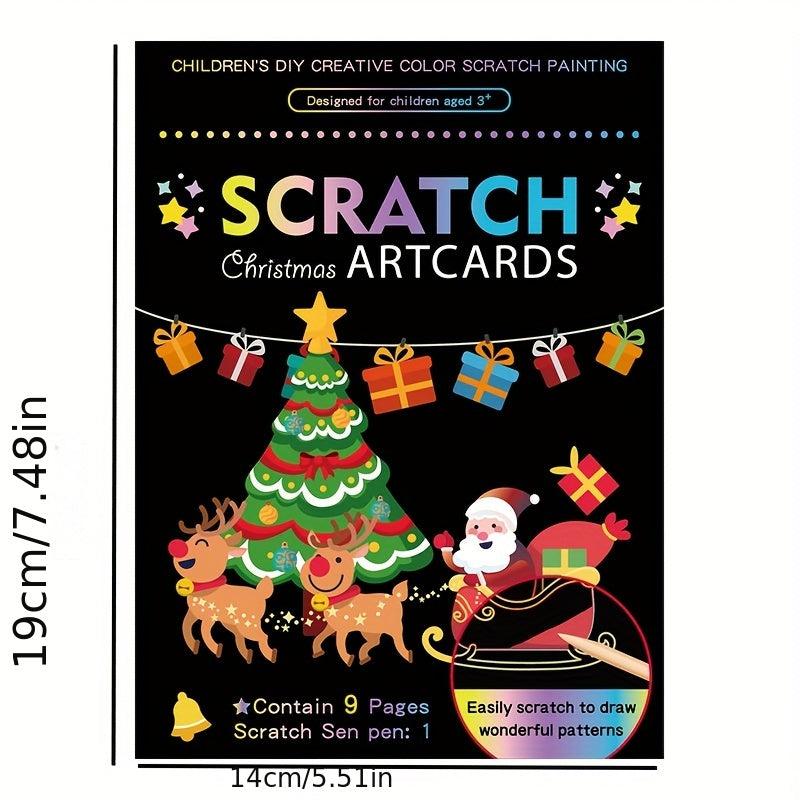 Scratch Art Kit for Kids - Colorful Drawing Book