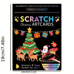 Scratch Art Kit for Kids - Colorful Drawing Book