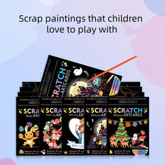 Scratch Art Kit for Kids - Colorful Drawing Book