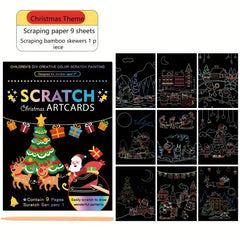 Scratch Art Kit for Kids - Colorful Drawing Book
