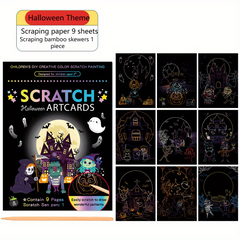 Scratch Art Kit for Kids - Colorful Drawing Book