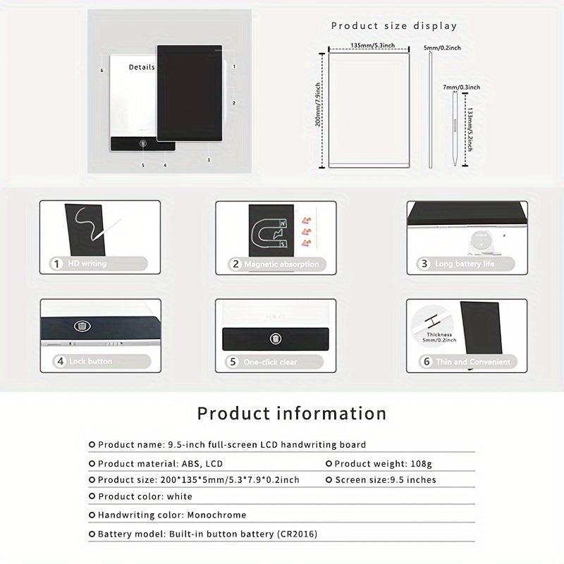 24x13cm Eye Protection LCD Drawing Board