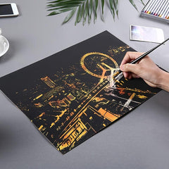 Rainbow Scratch Art Paper Kit for Adults, 40 Sheets