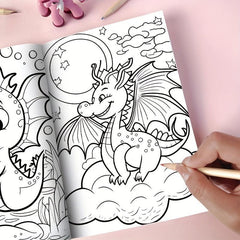Dinosaur Coloring Book for Kids, Holiday Party Gift, 30 Pages