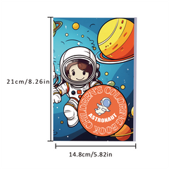 Astronaut Theme Kids Coloring Book 30 Pages