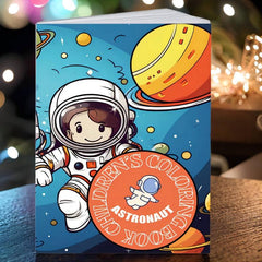 Astronaut Theme Kids Coloring Book 30 Pages