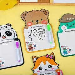 4pcs Cartoon Erasable Drawing Board Double sided Writing Graffiti Board
