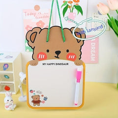 4pcs Cartoon Erasable Drawing Board Double sided Writing Graffiti Board