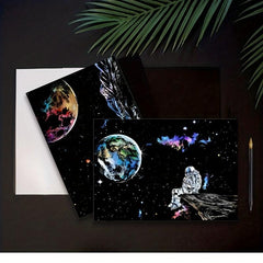 2pcs Scratch Art For Kids Rainbow Scratch Paper Painting Kit
