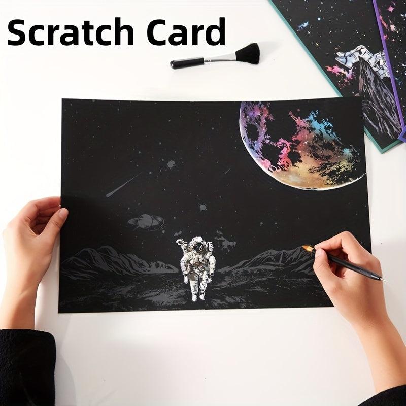 2pcs Scratch Art For Kids Rainbow Scratch Paper Painting Kit