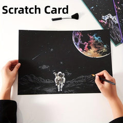 2pcs Scratch Art For Kids Rainbow Scratch Paper Painting Kit