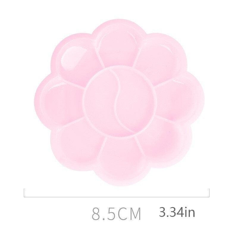 Plastic Painting Palettes Watercolor Gouache Plum Blossom Art Palettes