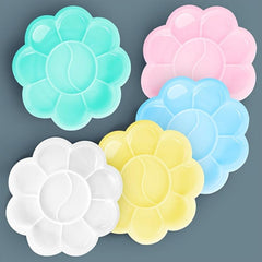 Plastic Painting Palettes Watercolor Gouache Plum Blossom Art Palettes