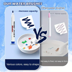 32pcs Kids Magic Watercolor Pen 12 Colors Floating Magic Pen With Mirror