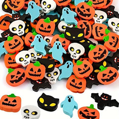 20pcs Halloween Erasers For Kids Bulk 6 Styles Mini Erasers Assortment