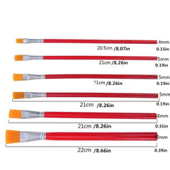 6pcs Nylon Brushes Set Painting Acrylic Student Art Drawing Brushes