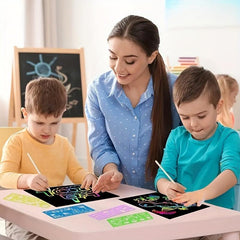 59pcs Rainbow Scratch Paper Kit for Kids - Educational Craft Art Supplies