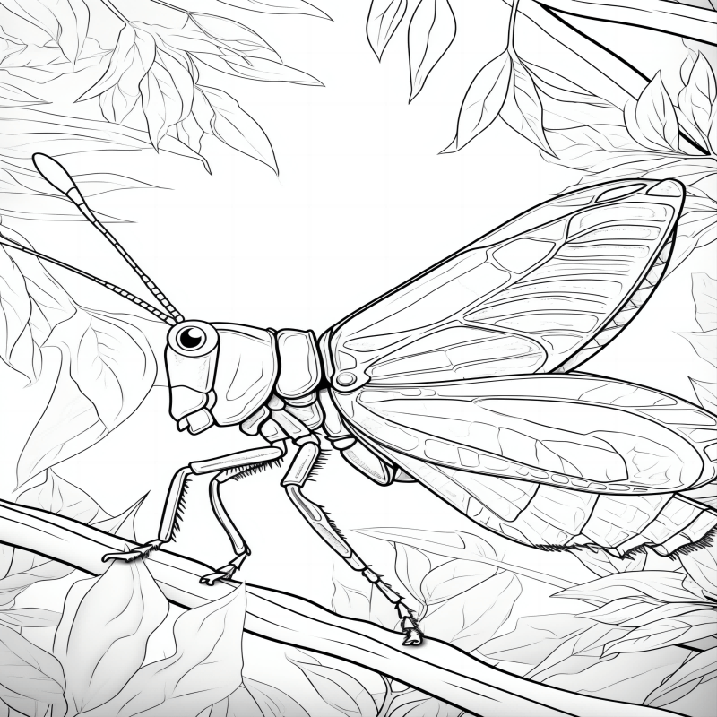 Insect Themed Coloring Book for Kids - Halloween Fun!