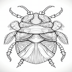 Insect Themed Coloring Book for Kids - Halloween Fun!