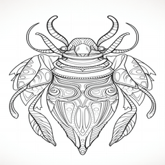 Insect Themed Coloring Book for Kids - Halloween Fun!