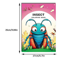 Insect Themed Coloring Book for Kids - Halloween Fun!