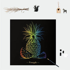 12pcs Scratch Art Paper Rainbow Scratch Paper Kids Painting Kit