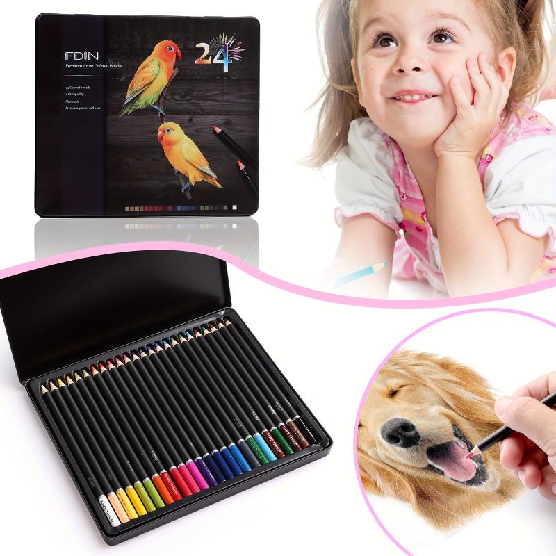 24-Color Watercolor Pencils Set for Art Supplies
